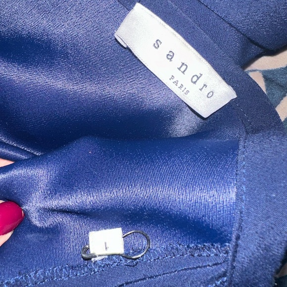 Sandro navy mini dress - Picture 2 of 9